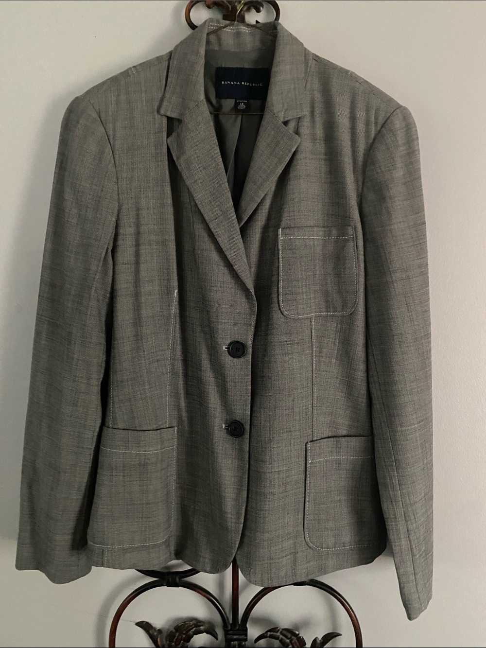 Banana Republic Light Gray Women's Blazer